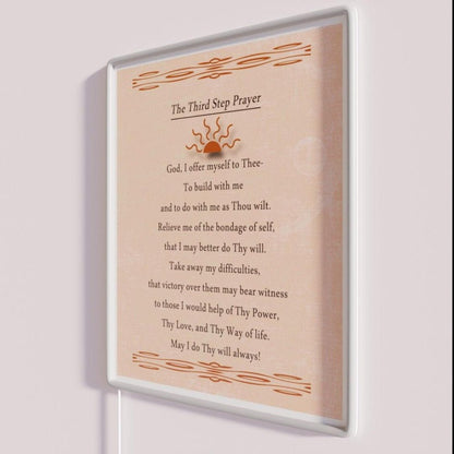 Third Step Prayer Rgb Led Neon Sign - Shineneon