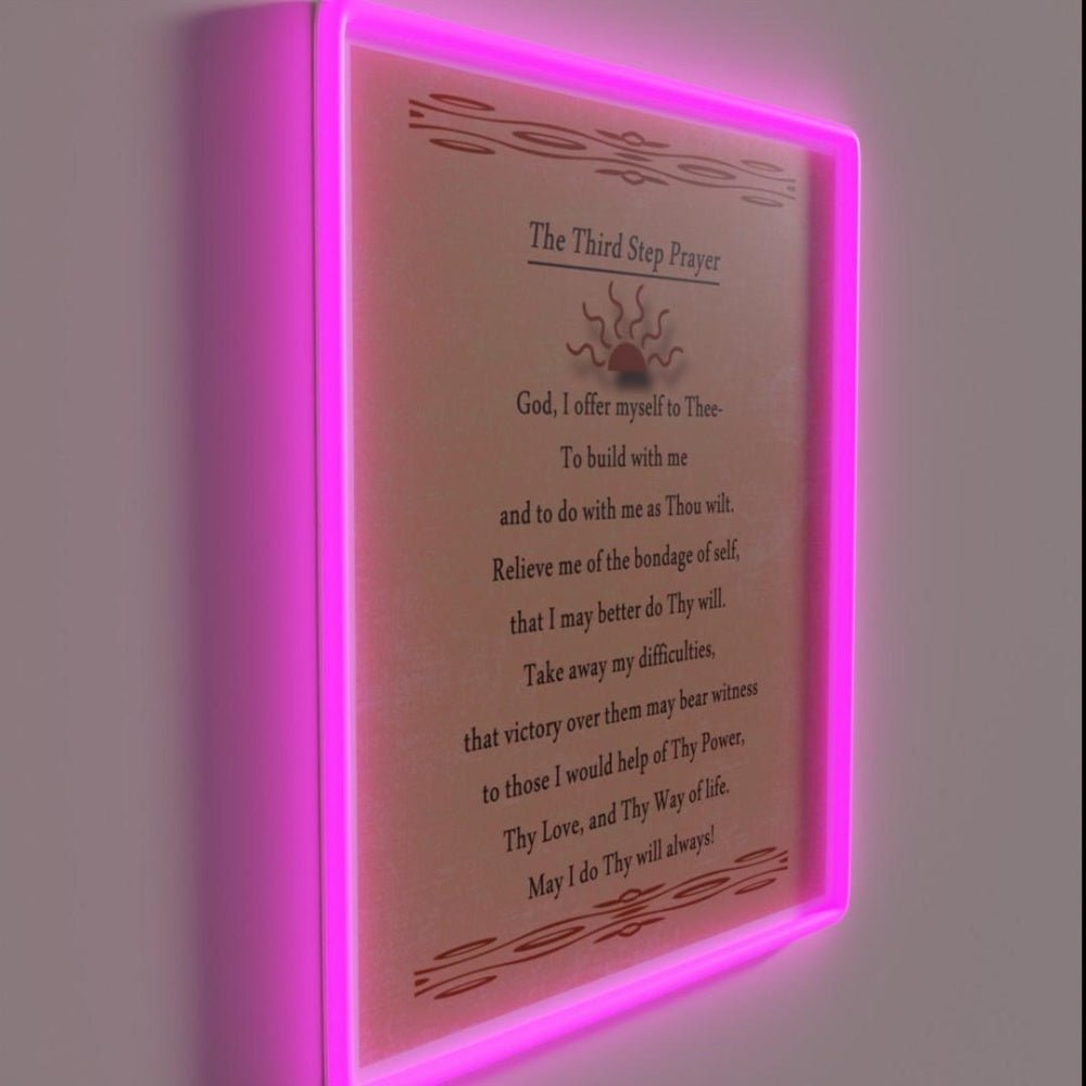 Third Step Prayer Rgb Led Neon Sign - Shineneon