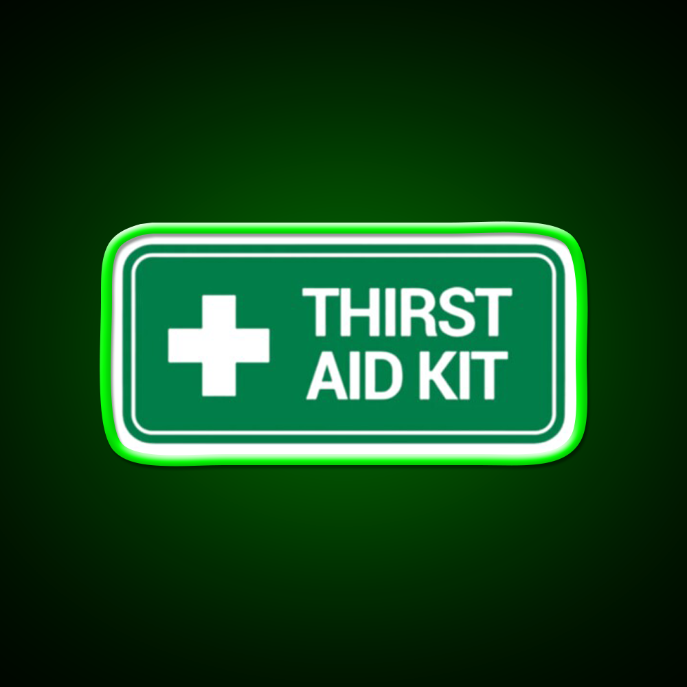 Thirst Aid Kit Logo Beer Bar Decor Led Neon Sign Rgb Color - LED neon sign view 8