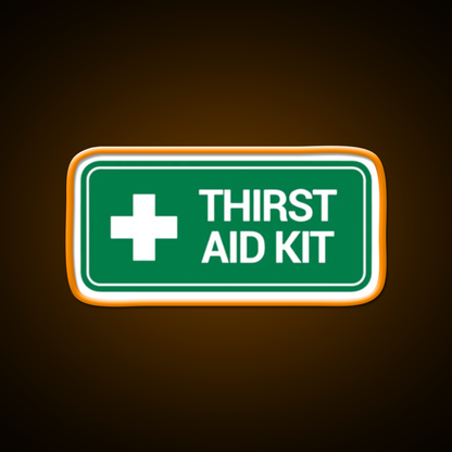 Thirst Aid Kit Logo Beer Bar Decor Led Neon Sign Rgb Color - LED neon sign view 6