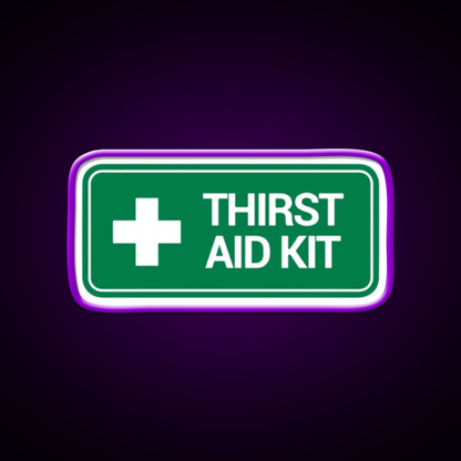 Thirst Aid Kit Logo Beer Bar Decor Led Neon Sign Rgb Color - LED neon sign view 9