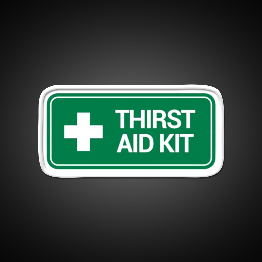 Thirst Aid Kit Logo Beer Bar Decor Led Neon Sign Rgb Color