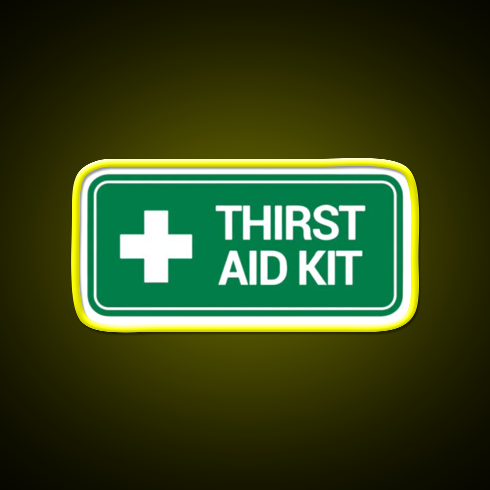 Thirst Aid Kit Logo Beer Bar Decor Led Neon Sign Rgb Color - LED neon sign view 7