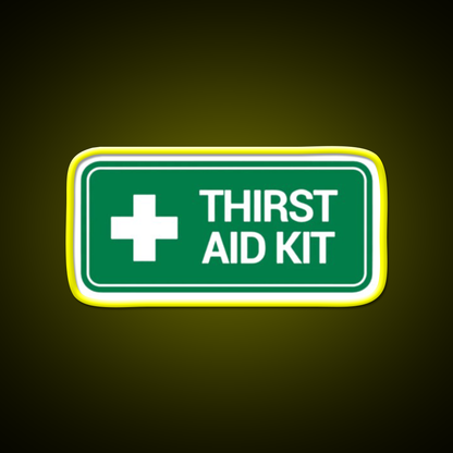 Thirst Aid Kit Logo Beer Bar Decor Led Neon Sign Rgb Color - LED neon sign view 7