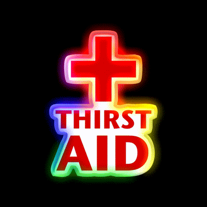 Thirst Aid Man Cave Bar Led Neon Sign Rgb Color