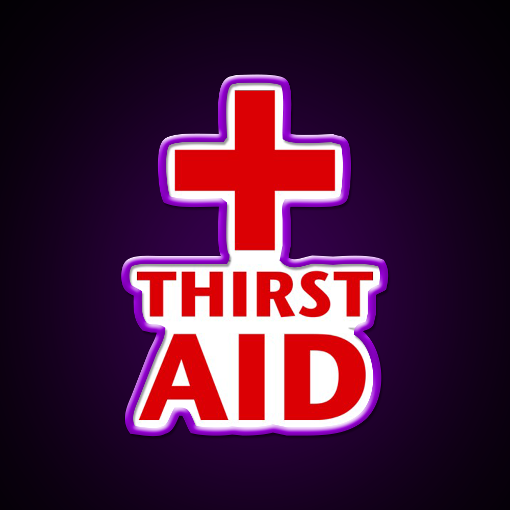 Thirst Aid Man Cave Bar Led Neon Sign Rgb Color