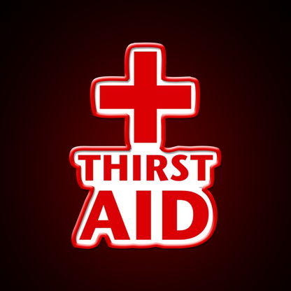 Thirst Aid Man Cave Bar Led Neon Sign Rgb Color