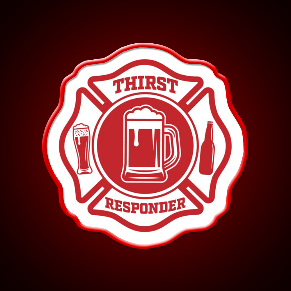 Thirst Responder Bar Tenders Cocktail Bar Decor Led Neon Sign Rgb Color - Shineneon