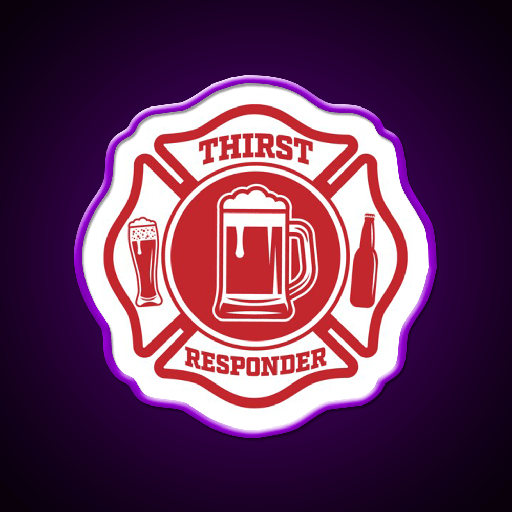 Thirst Responder Bar Tenders Cocktail Bar Decor Led Neon Sign Rgb Color - Shineneon