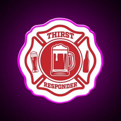 Thirst Responder Bar Tenders Cocktail Bar Decor Led Neon Sign Rgb Color - Shineneon