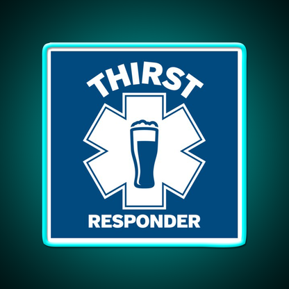 Thirst Responder Funny Design For Bar Tenders Beer Bar Decor Led Neon Sign Rgb Color - Size and dimension reference