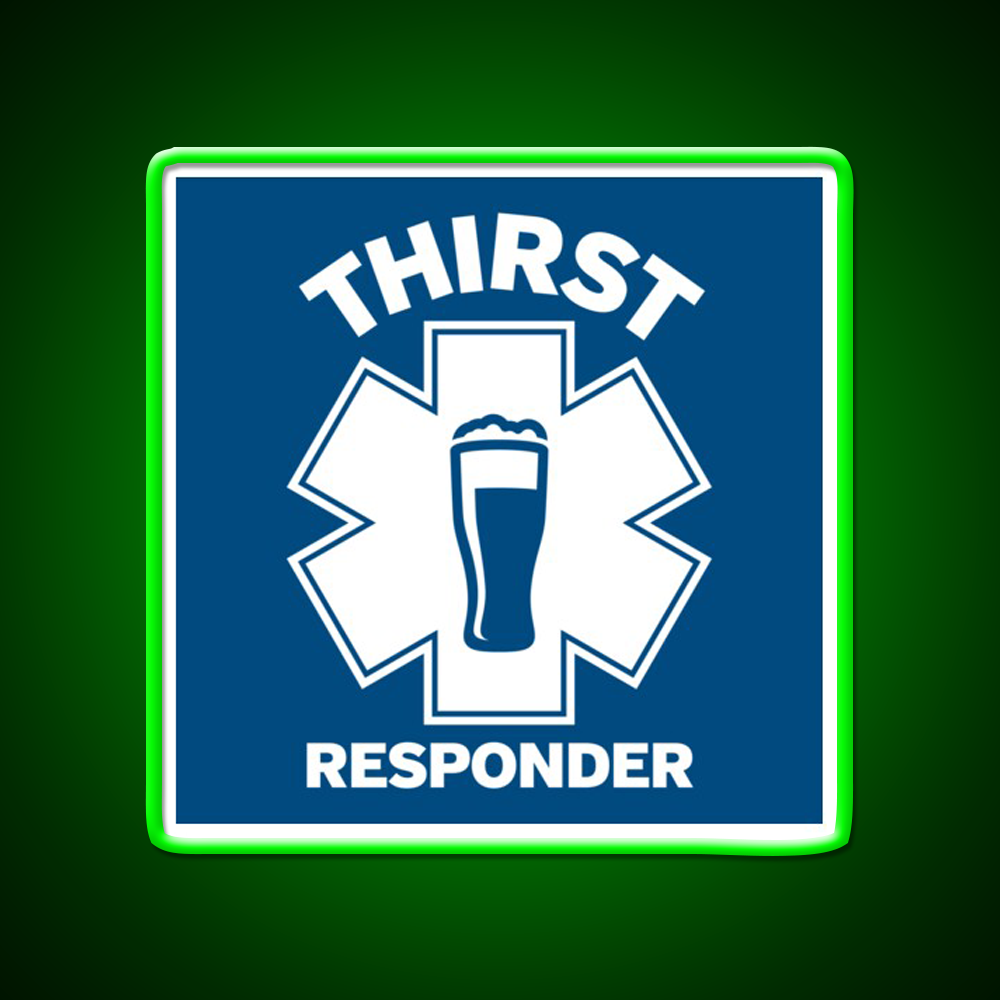 Thirst Responder Funny Design For Bar Tenders Beer Bar Decor Led Neon Sign Rgb Color - LED neon sign view 8