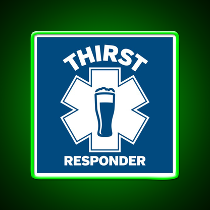 Thirst Responder Funny Design For Bar Tenders Beer Bar Decor Led Neon Sign Rgb Color - LED neon sign view 8