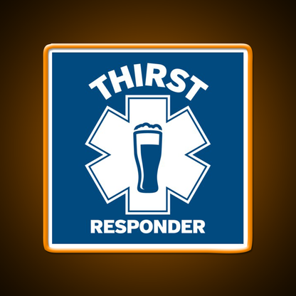 Thirst Responder Funny Design For Bar Tenders Beer Bar Decor Led Neon Sign Rgb Color - LED neon sign view 6