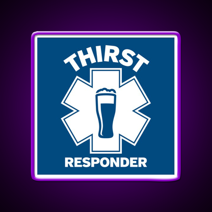 Thirst Responder Funny Design For Bar Tenders Beer Bar Decor Led Neon Sign Rgb Color - LED neon sign view 9