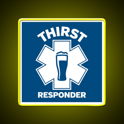Thirst Responder Funny Design For Bar Tenders Beer Bar Decor Led Neon Sign Rgb Color - LED neon sign view 7