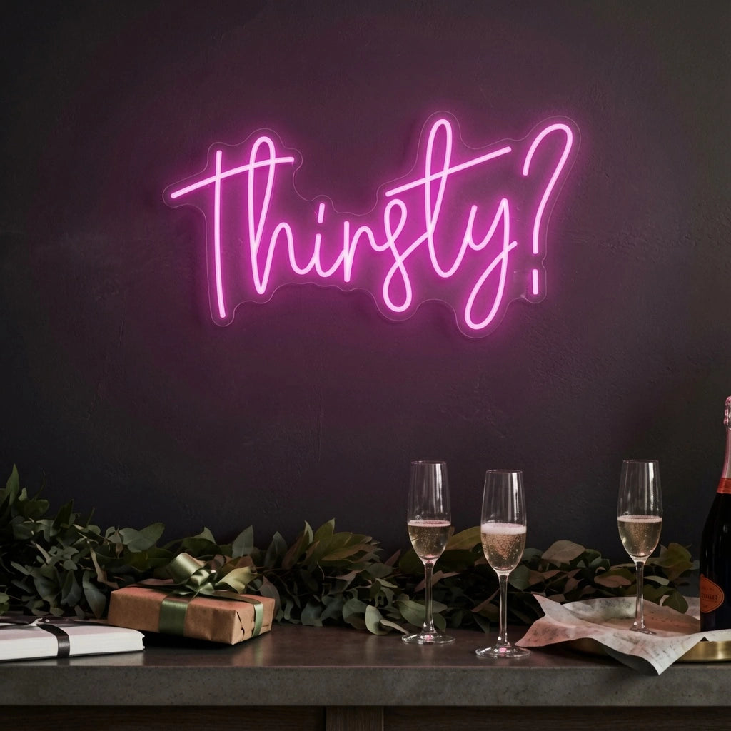 Thirsty Business LED Neon Sign - 02 High-Converting Product Image