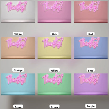 Thirsty Business LED Neon Sign - 05 Color Grid