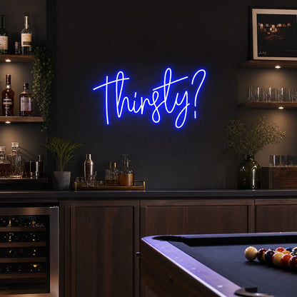 Thirsty Man Cave LED Neon Sign real lifestyle scene