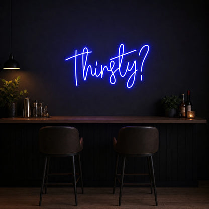 Thirsty Man Cave LED Neon Sign size image