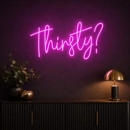Thirsty Question Mark LED Neon Sign color grid