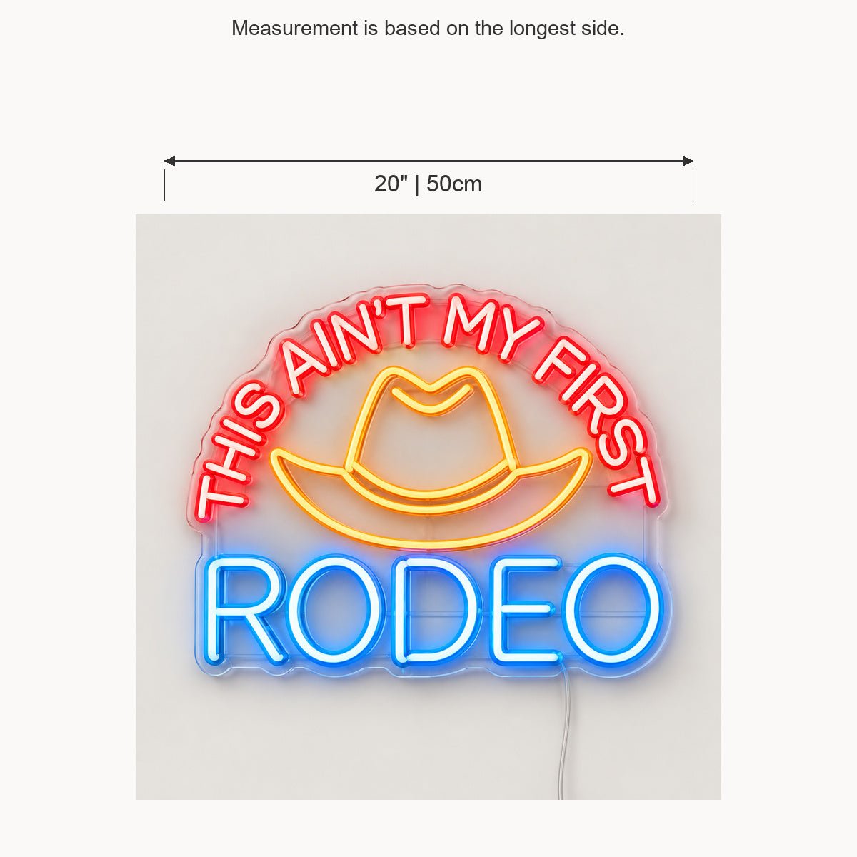 This Aint My First Rodeo Cowboy Hat Vintage LED Neon Sign Garage Neon Sign - Shineneon