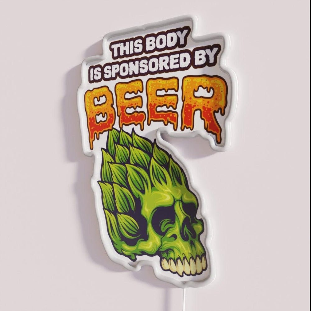 This Body Is Sponsored Rgb Led Neon Sign - Shineneon
