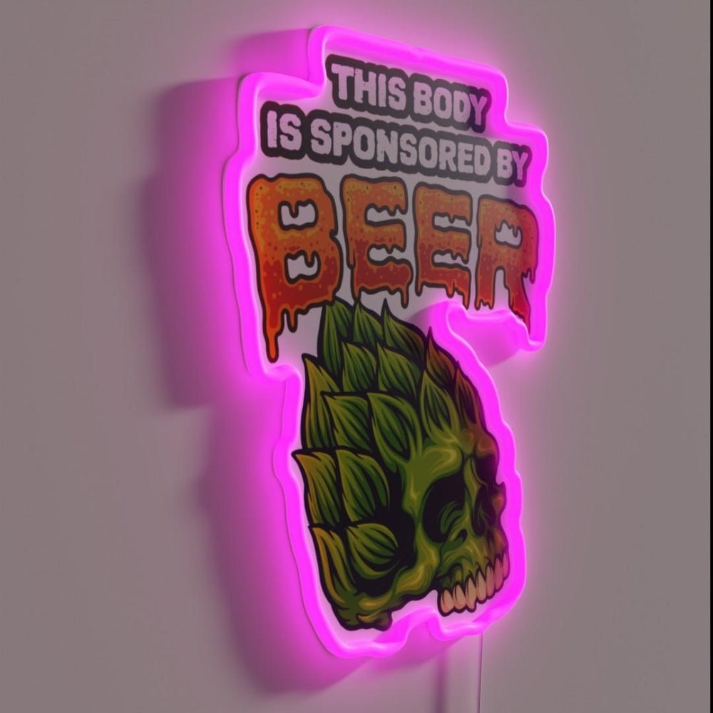 This Body Is Sponsored Rgb Led Neon Sign - Shineneon