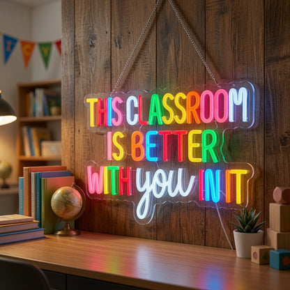 This Classroom Is Better With You Init LED Neon Sign - Shineneon