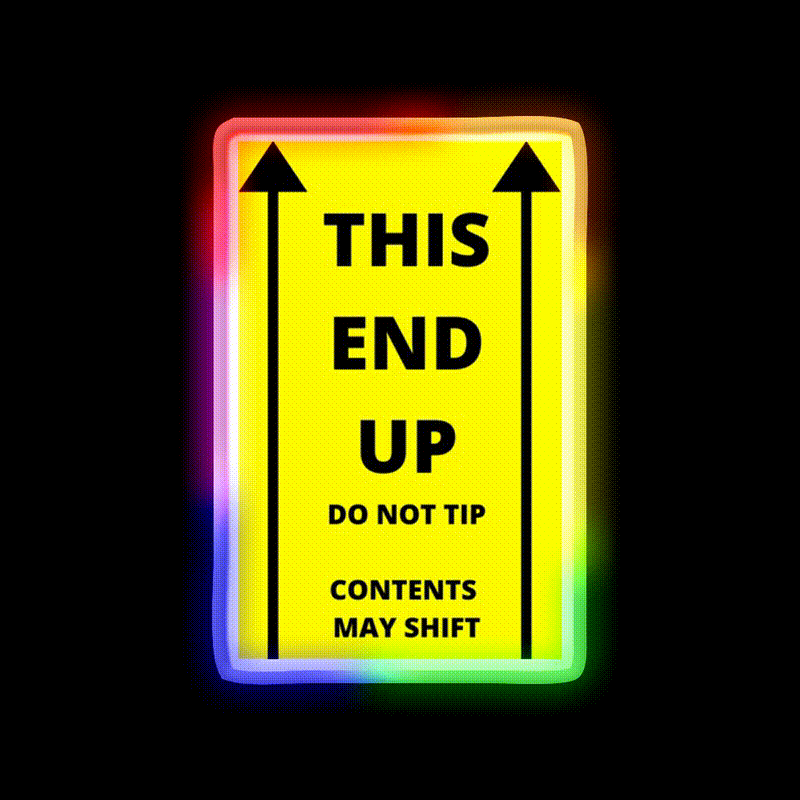 This End Up Man Cave Bar Led Neon Sign Rgb Color