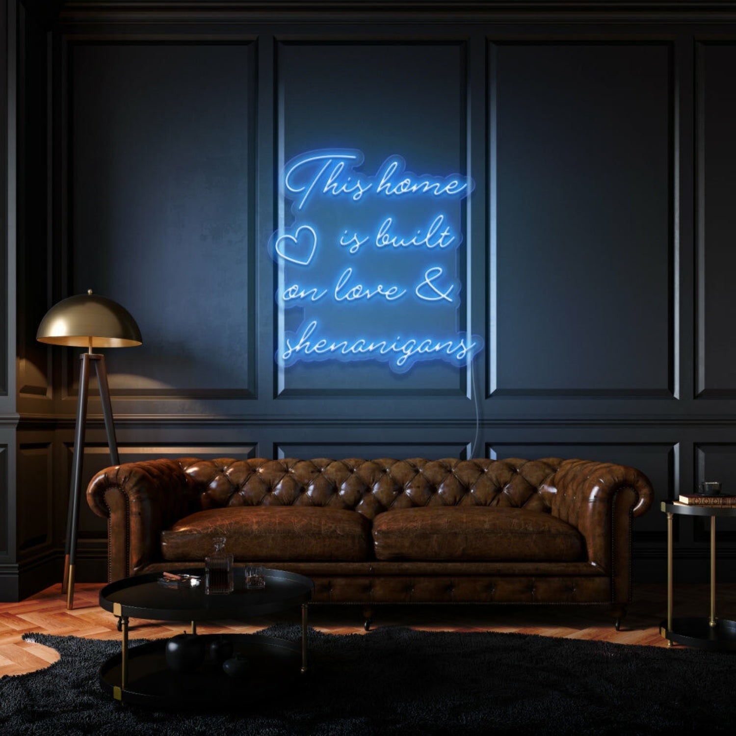 This Home Is Built On Love And Shenanigans Led Neon Sign - Shineneon