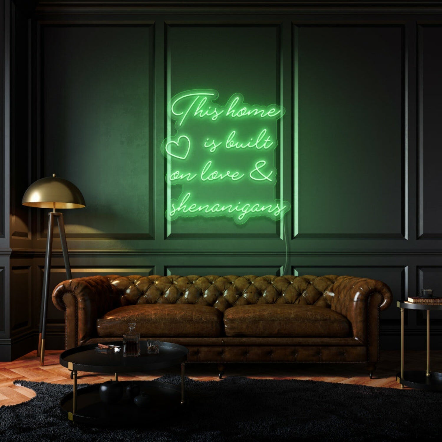 This Home Is Built On Love And Shenanigans Led Neon Sign - Shineneon