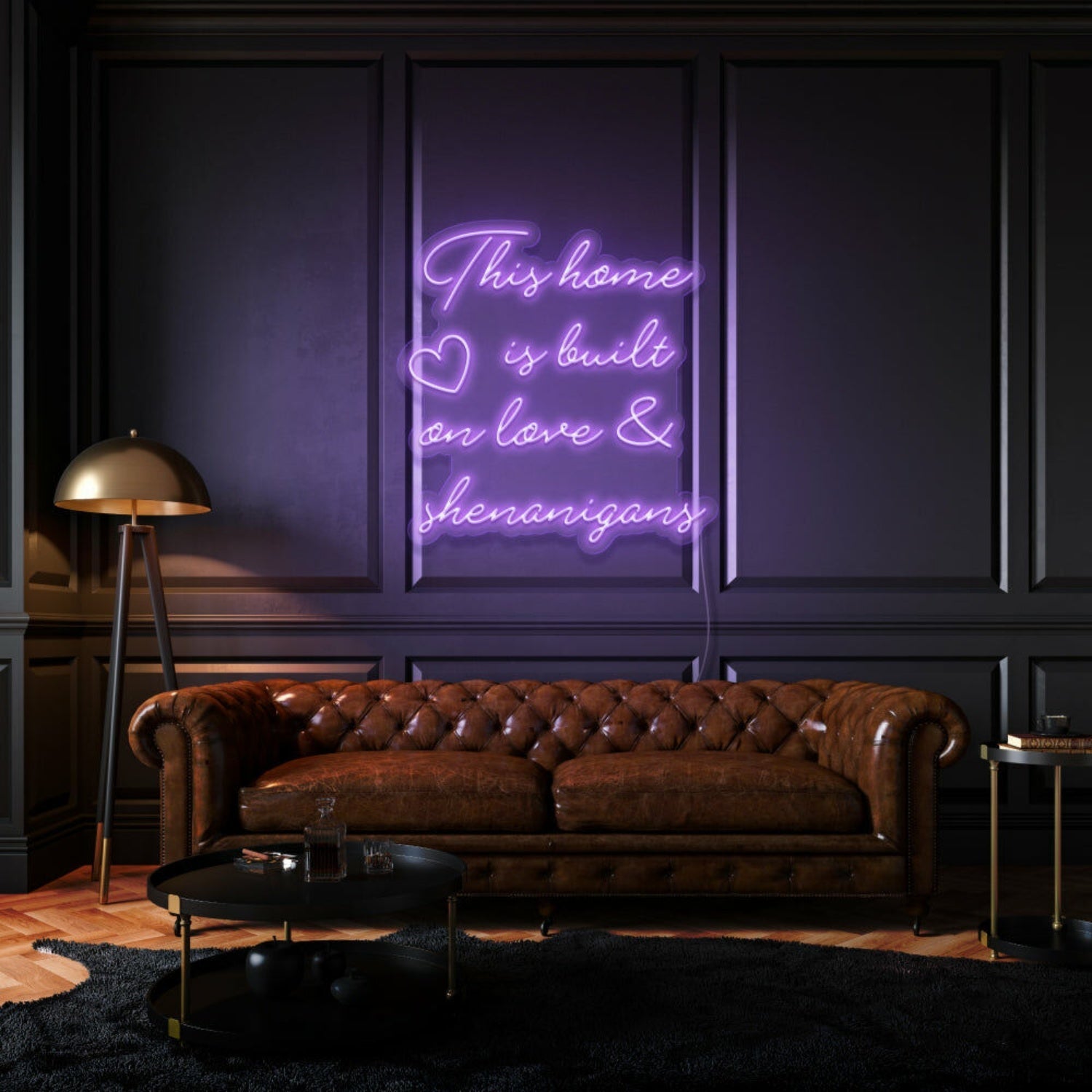 This Home Is Built On Love And Shenanigans Led Neon Sign - Shineneon