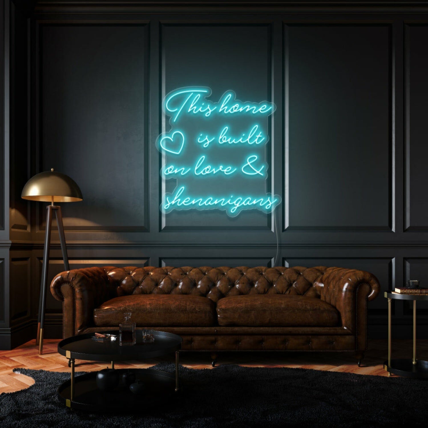 This Home Is Built On Love And Shenanigans Led Neon Sign - Shineneon