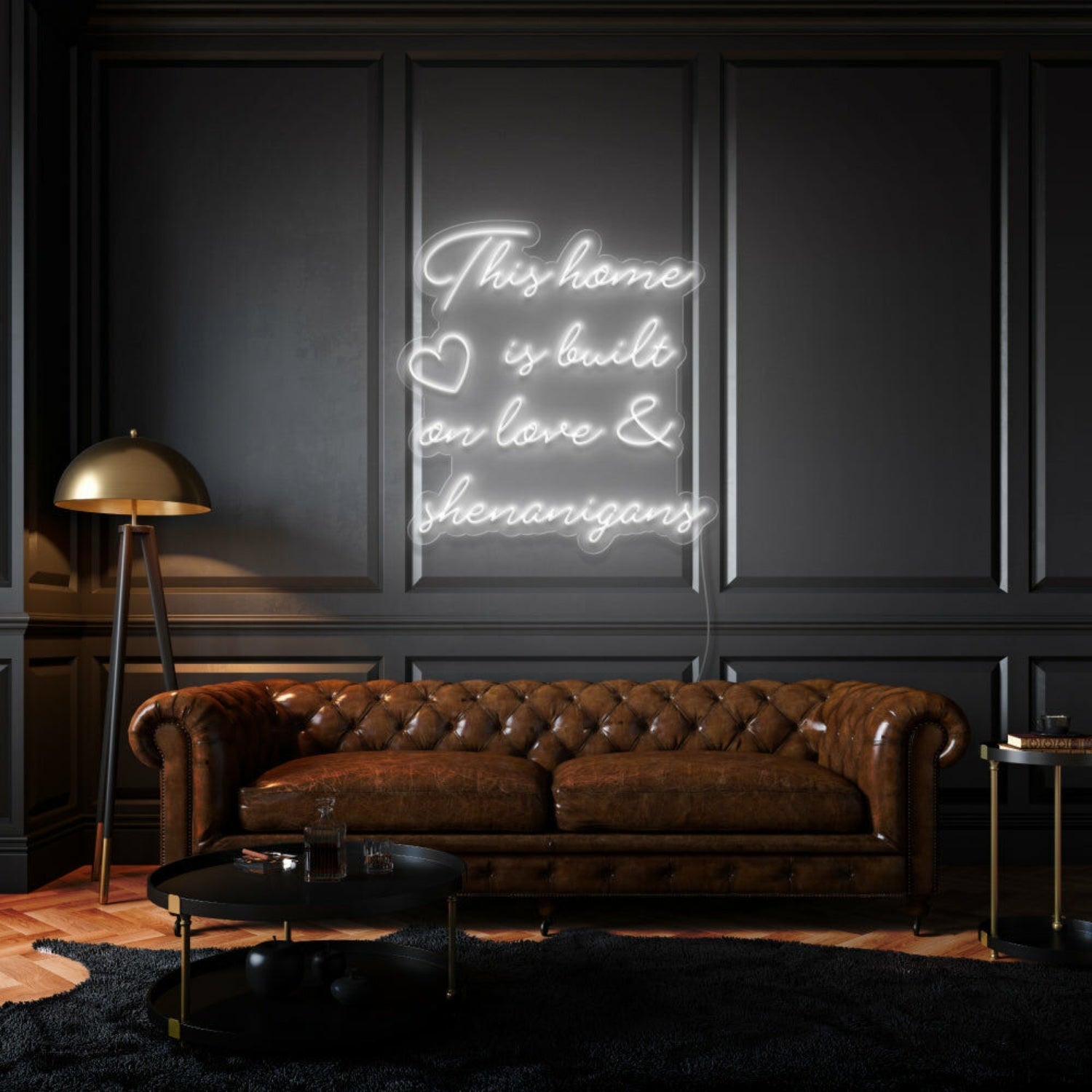 This Home Is Built On Love And Shenanigans Led Neon Sign - Shineneon