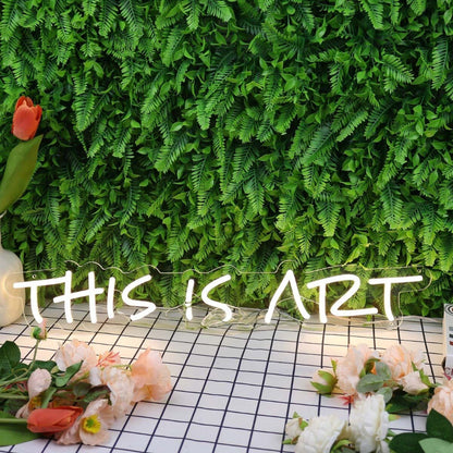 This Is Art Yellow Led Neon Sign - Shineneon