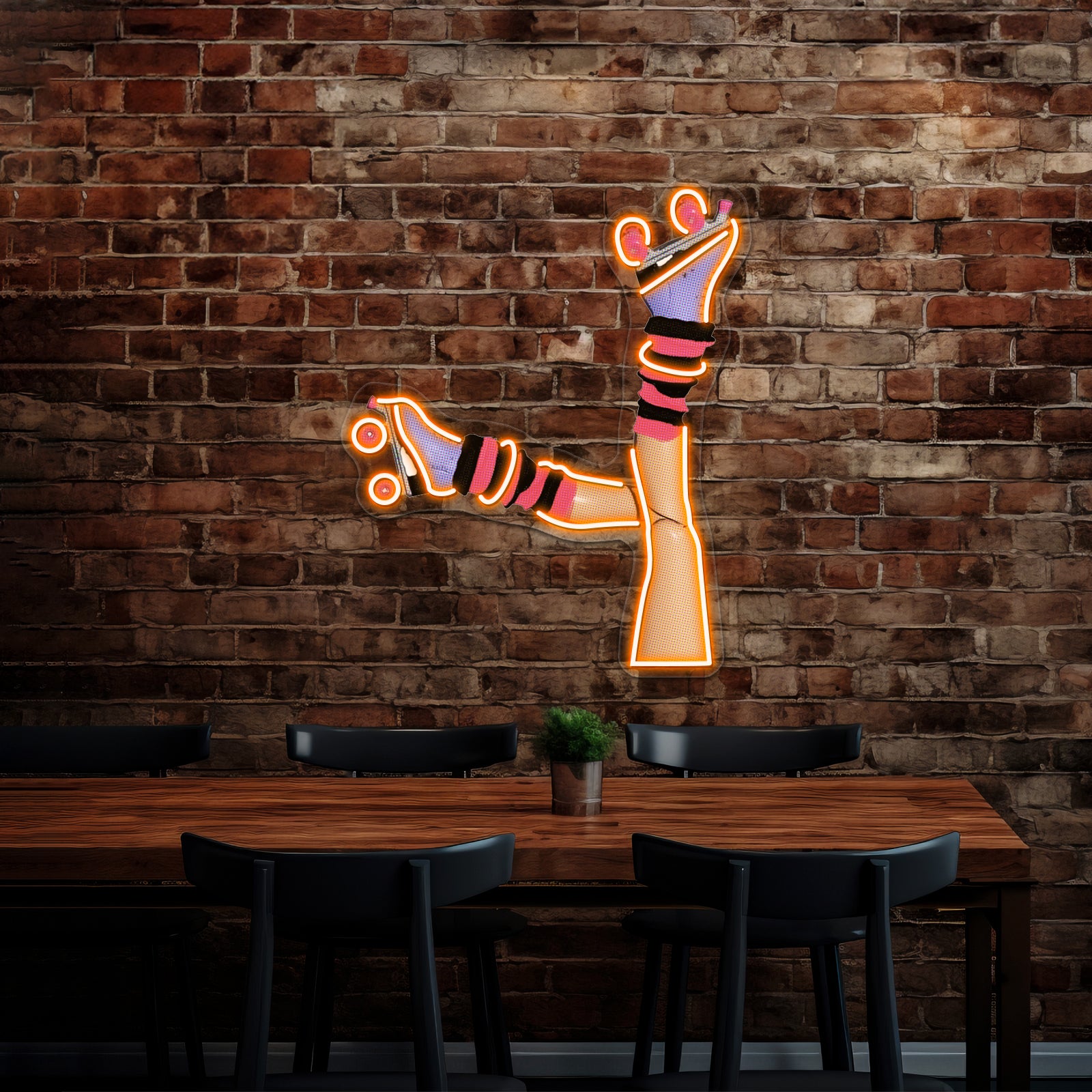 This Is How I Roll Funny Retro Rollerskating Artwork Neon Signs | Shineneon