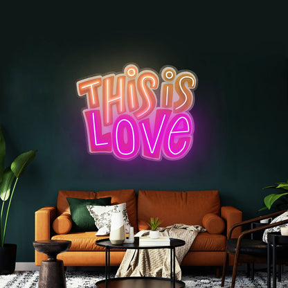 This Is Love Led Neon Sign Light Custom Led Signs - Shineneon