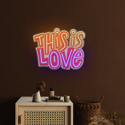 This Is Love Led Neon Sign Light Custom Led Signs - Shineneon