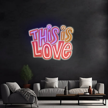This Is Love Led Neon Sign Light Custom Led Signs - Shineneon