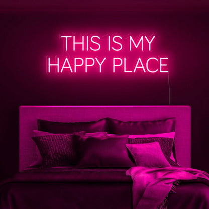 This Is My Happy Place Led Neon Sign Fpersonal And Cozy Spaces - Shineneon