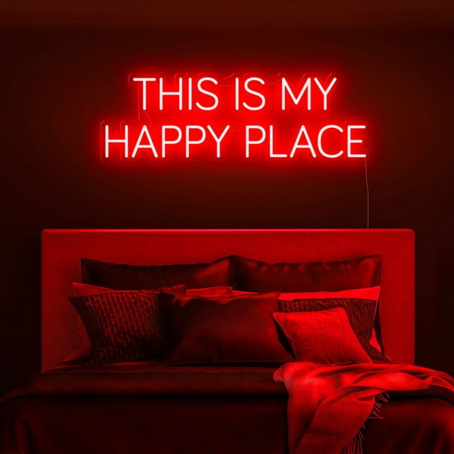 This Is My Happy Place Led Neon Sign Fpersonal And Cozy Spaces - Shineneon