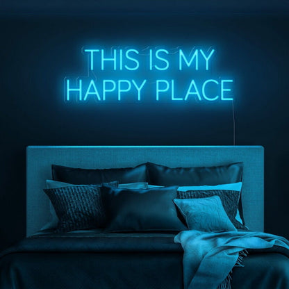 This Is My Happy Place Led Neon Sign Fpersonal And Cozy Spaces - Shineneon
