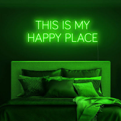 This Is My Happy Place Led Neon Sign Fpersonal And Cozy Spaces - Shineneon