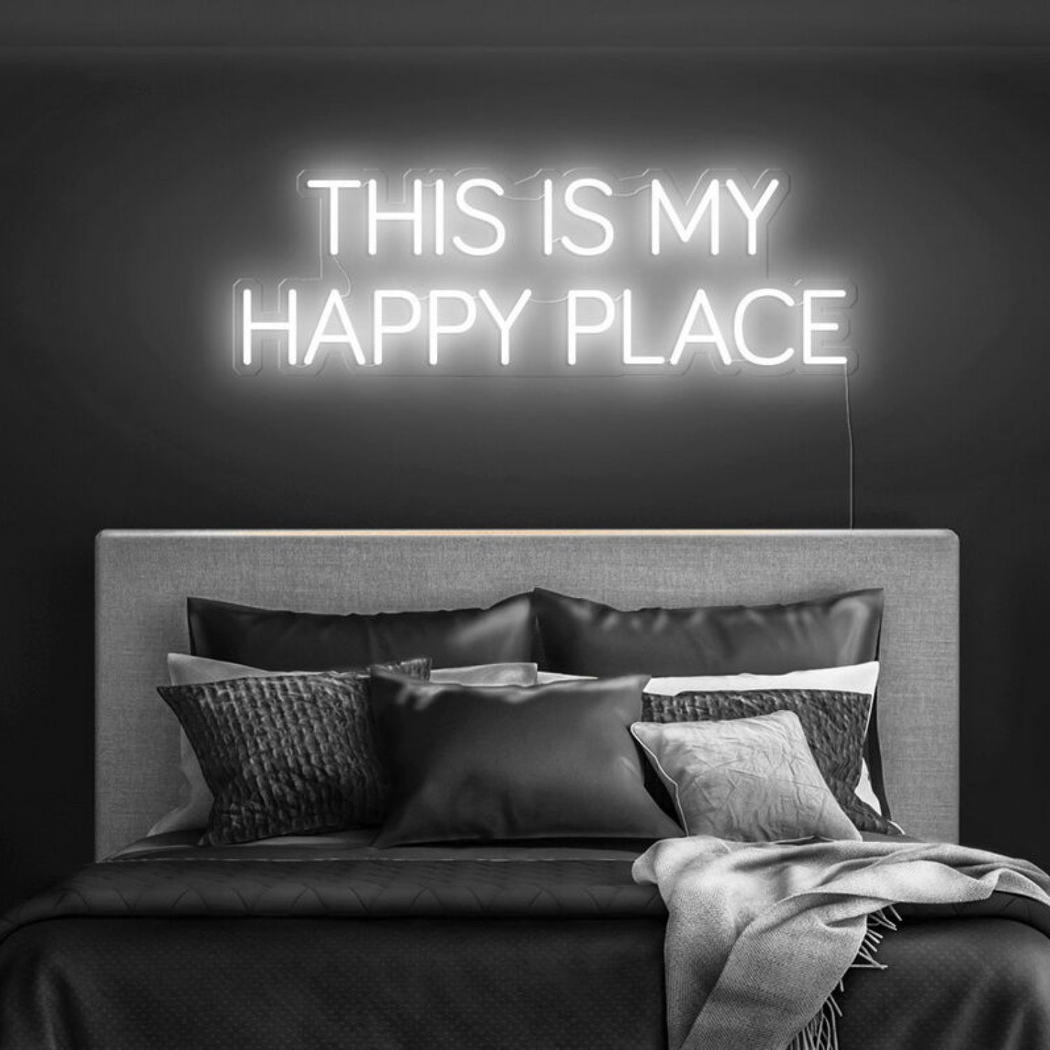 This Is My Happy Place Led Neon Sign Fpersonal And Cozy Spaces - Shineneon