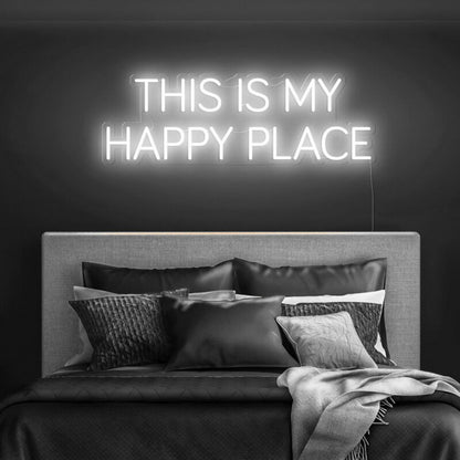 This Is My Happy Place Led Neon Sign Fpersonal And Cozy Spaces - Shineneon