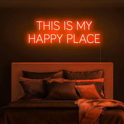 This Is My Happy Place Led Neon Sign Fpersonal And Cozy Spaces - Shineneon