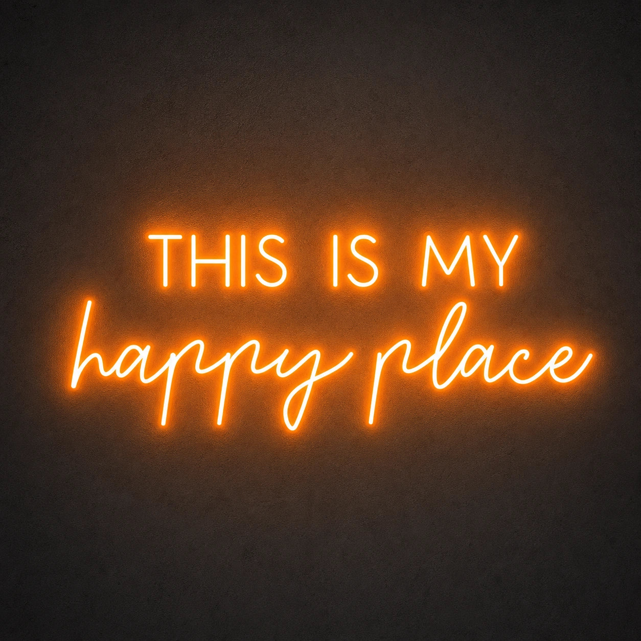 This Is My Happy Place LED Neon Sign Garage Man Cave Neon Sign main product image