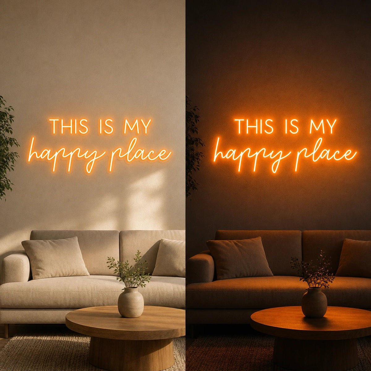 This Is My Happy Place LED Neon Sign Garage Man Cave Neon Sign - Shineneon