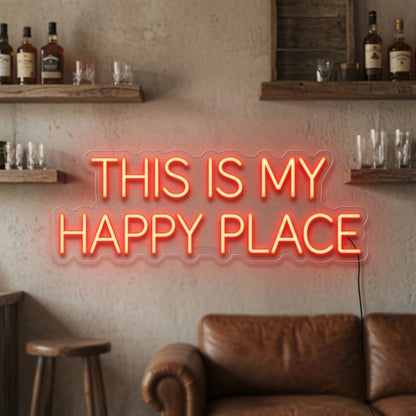 This Is My Happy Place LED Neon Sign Wall Decor - 02 High-Converting Product Image